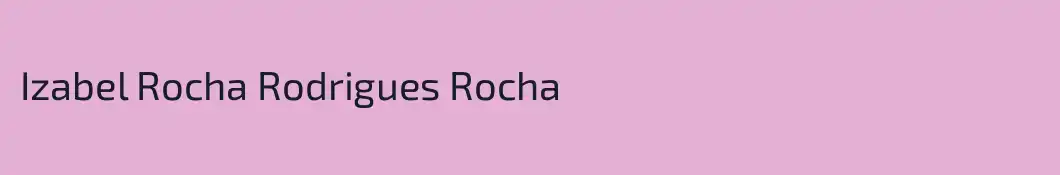 Izabel Rocha Rodrigues Rocha